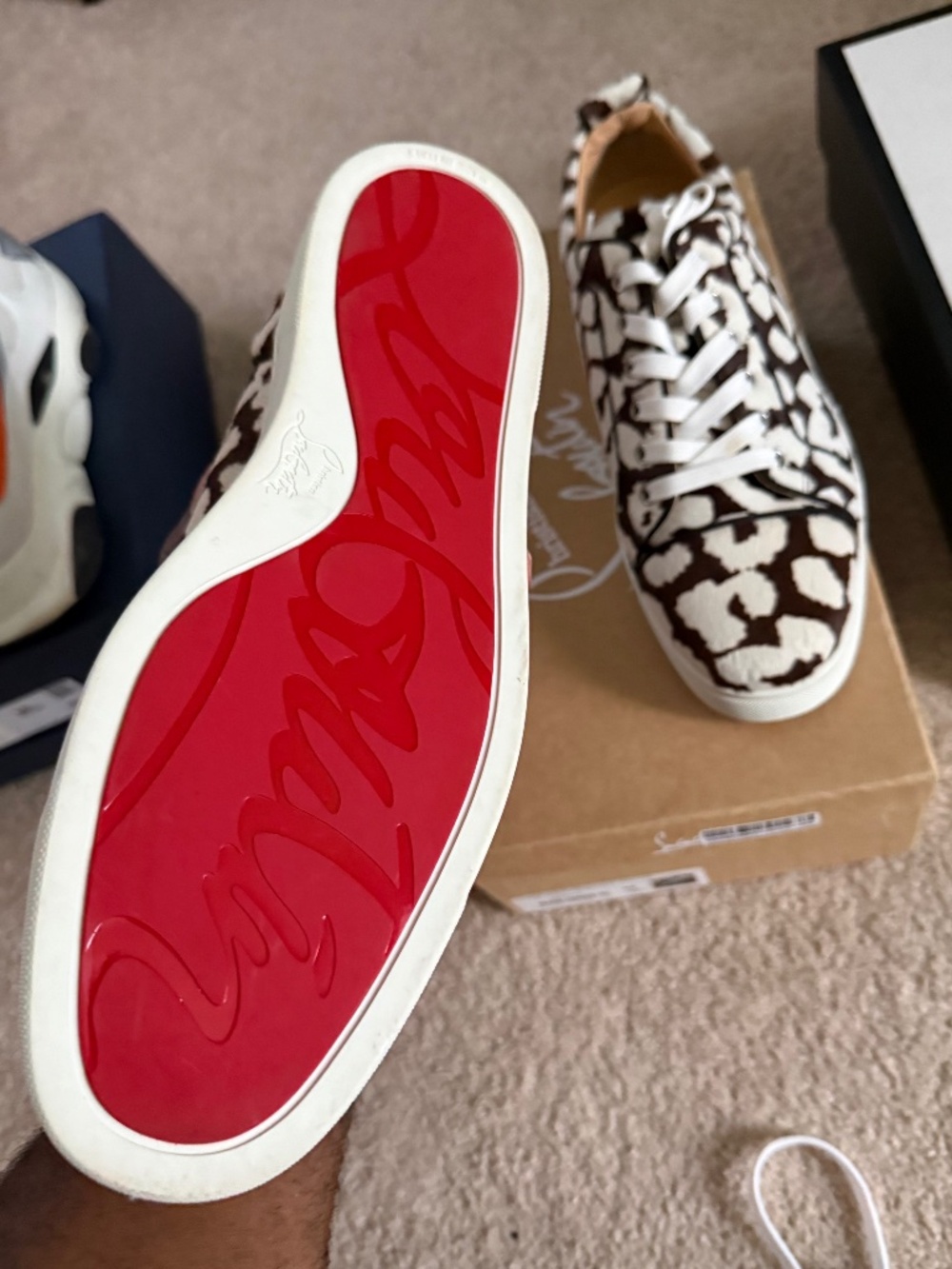 The Christian Louboutin Louis Junior Orlato Flat Pony Leo